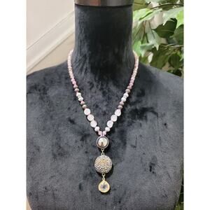 Women's Custom Glass Beaded Fashion Pendant Necklace